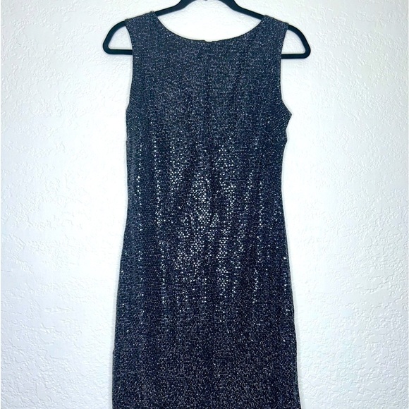 ENFOCUS STUDIO Black Sleeveless Sequins Dress Size 6 - Picture 2 of 6